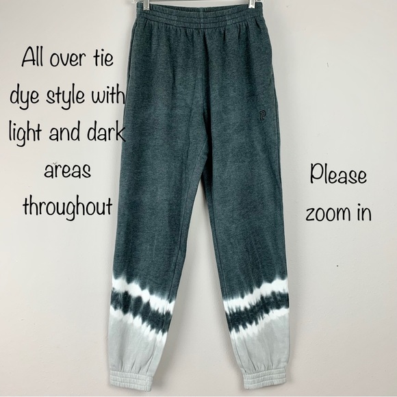 NWT Small PINK Victoria’s Secret High Waist Campus Joggers Sweats Tie Dye Vspink - Picture 6 of 11